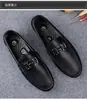 Mocasines de Otoño de Alta Gama para Hombre, Estilo Moderno, Transpirables, Antideslizantes, Mocasines de Cuero Genuino para Hombre, Suela Suave, Superficie Suave, Zapatos Casuales