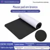 Mouse pad em branco feito sob medida, tapete para mesa de computador, tapete de borracha antiderrapante com borda travada, tapete para teclado de escritório, tapete para jogos, impressão por transferência térmica