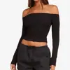 Camiseta de Manga Larga Asimétrica Transfronteriza para Mujer, Nueva Ropa Deportiva Ajustada de Manga Larga para Entrenamiento de Pilates, Tops de Yoga para Mujer