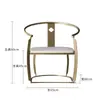 Cadeira de Lazer de Designer, Mesa de Chá, Poltrona de Luxo Leve Estilo Chinês Novo para Sala de Estar, Cadeira Principal, Cadeira Estilo Minimalista