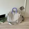 2026 Bolso Cruzado Ligero de Gran Capacidad con Bloques de Color Casual para Exteriores Bolso de Mano Versátil Bolso de Hombro Deportivo