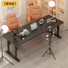 Mesa de Computador com Itens para Transmissão ao Vivo, Estação de Trabalho para Transmissão ao Vivo, Mesa de Computador Móvel, Mesa de Escritório Giratória, Mesa de Escritório Simples
