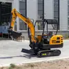 Escavadeira Hidráulica de Esteira Micro Ht22 Exportada para o Canadá Mini Escavadeira Agrícola para Pomar e Uso Doméstico