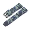 Suministro directo de fábrica transfronterizo popular camuflaje alta calidad correa de caucho de silicona correa de 22 mm correa de silicona al por mayor en stock