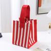 Fábrica de Bolsas Estilo Coreano Série Listrada Fresca Bolsa Feminina Portátil Impermeável Revestida Bolsa Feminina