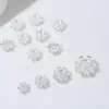 Retenção de Cor Forte Pulseira Banhada a Ouro Cobre Tampa de Flor DIY Zircônia Microincrustada Pulseira Acessórios de Joias de Cristal Atacado