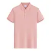 Camisa Polo de Manga Corta Verano para Hombre Casual de Negocios Cuello Solapa Transpirable Color Sólido Camiseta Versátil Moda Top Camiseta de Manga Corta para Hombre