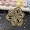 Accesorios de Ropa con Forma de Flor Tridimensional Transfronterizos, Zapatos y Bolsos con Pedrería, Accesorios de Flor de Cristal, Accesorios para el Cabello con Pedrería Caliente Hechos a Mano para DIY