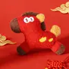 Almohada en forma de U Año Nuevo del Caballo, Almohada Roja para el Cuello de Dibujos Animados del Zodiaco, Varios Estilos, Muñeco Dos en Uno, Almohada en Forma de U para Regalo de Evento Anual