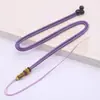 Cordão para Pescoço Pingente Trançado Joias de Jade Fio Dourado Nó de Abacaxi Enfeites DIY Cordão Vermelho Atacado