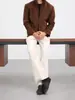 Pantalones Grises de Estilo Italiano Acampanados para Hombre, Pantalones Largos de Pierna Recta Estilo Americano para Negocios Casual de Verano al Aire Libre, Ropa para Viajar