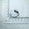Cuadros de Purpurina Fina Dulces Accesorios de Acrílico Gato Kt Lazo Joyería DIY Pasador Decoración para Funda de Teléfono Zapatos con Agujero