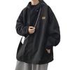 Jaqueta Bonita de Treino Primavera e Outono Masculina Ins High Street Marca Tendência Estilo Hong Kong Estilo Japonês Estilo Harajuku Estilo Coreano Jaqueta Solta da Moda Versátil
