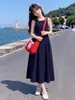 Vestido de verano sin mangas para niña, ropa infantil, vestido tipo tank top sin espalda para niña, vestido de playa estilo vacación en la playa