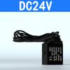 Bobina de válvula solenoide 24V válvula de controle pneumático reversora AC220V/2V025-08/DC24V/12V cabeça de válvula com lâmpada