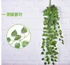 Flor Artificial Flor Falsa Begonia Blanca Hiedra Verde Planta Rábano Enredadera Enredadera de Plástico Enredadera de Hojas Decoración de Pared