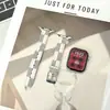 Adequado para Pulseiras de Relógio Apple Watch S12Ultra Outono e Inverno S10S98Se Pulseiras de Pulso Femininas Pulseiras de Relógio de Couro