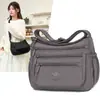 Bolsa de maternidad de nylon multicapa de gran capacidad para comercio exterior transfronterizo, bolsa de hombro cruzada casual, impermeable, a la moda, simple