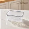 Recipientes de armazenamento de plástico de grau alimentício, caixas de vedação para geladeira e freezer, lancheiras portáteis para aquecimento no micro-ondas