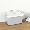 Caja de Almacenamiento de Plástico Transparente Extra Grande Caja de Almacenamiento Gruesa para Ropa y Colchas del Hogar Caja de Almacenamiento para Libros Tamaño Grande
