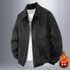 Chaqueta de Moto de Primavera para Hombre Estilo Nuevo Holgada Moda Americana Marca Ropa de Trabajo Casual Solapa Cremallera Superior