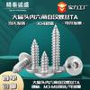 Tornillo autorroscante cabeza de hongo cabeza de paraguas M3-M8 de acero inoxidable 304 TA tornillo autorroscante cabeza plana grande hexagonal venta al por mayor