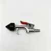 Fábrica de origen acero inoxidable mango rojo pistola de aire compresor de aire para reparación de automóviles con boquilla ajustable soplador de polvo para coche alta presión venta al por mayor