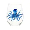 Copas de Vino Temáticas de Halloween Patrones de Fantasma Gato Negro Calavera Calabaza Atmósfera Festiva Vasos de Agua de Vidrio Decorativos