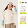 [Compra 2 artículos, obtén 3 yuanes de descuento] [Antiestático] Camiseta interior para niñas Dudu, Camiseta de manga larga para niños Otoño e Invierno, Ropa para niños