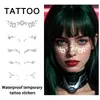 Tatuagem Adesiva Halloween Estampagem a Quente Cross High-End Feel Performance Férias Beleza Maquiagem Braço Maquiagem Olhos Maquiagem Meninas Estilo Europeu
