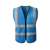 Chaleco Reflectante, Chaleco Reflectante para Conducir, Saneamiento, Vigilancia de Tráfico, Ciclismo, Construcción, con Texto Impreso y Múltiples Bolsillos