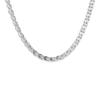 Not Late Joyería Collar de Plata de Ley S925 Cadena Desnuda Italiana Nuevo Producto 2021 Temperamento Casual Collar Corto 0955