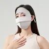 Máscara de Proteção Solar Facial Completa 100% Seda de Amora para Mulheres, Proteção Solar de Verão, Anti-UV, Respirável, Máscara Facial de Proteção para os Olhos