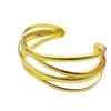 Pulsera Abierta de Estilo Frío Transfronterizo Europeo y Americano, Sensación de Alta Gama, para Hombre y Mujer, Estilo Ins, Anillo de Brazo, Pulsera de Moda Sencilla de Lujo Ligero