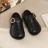 Zapatos de piel para niña, nuevo estilo 2026, zapatos para niños para primavera y otoño, zapatos de piel estilo británico para niño, merceditas de suela blanda para bebé