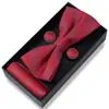 Caja de regalo de alta gama caliente transfronteriza para hombre, nuevo corbatín, juego formal de tres piezas, en stock, ventas directas de fábrica