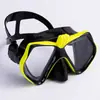 Fábrica de origen Transfronterizo en stock Traje de espejo para natación y snorkel Gafas para miopía de vidrio templado con soporte para cámara