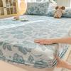 Sábana de Cama de Terciopelo de Leche Tallada Engrosada de Invierno, Pieza Única, Cubre Cama Cálido Forrado de Felpa, Protector de Colchón Simmons de Terciopelo Coral