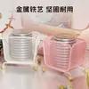 Porta-almacenamiento de brochas de maquillaje de arte en hierro de moda, estante para peines y cepillos de alto valor estético, portalápices de escritorio para estudiantes, diseño creativo