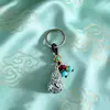 Estilo étnico chinês pingente de cabaça chaveiro de liga acessório decoração de metal presente atacado