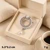 Broche de tulipa de diamante completo feminino flor corpete casaco casaco pin terno acessórios lenço de seda fivela pin liga pin