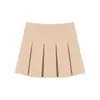 Falda para Niña Amybaby Otoño 2024 Nueva Falda de Color Sólido Versátil Estilo Academia Americana Falda Línea A