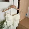 6688 # Estilo Puro Deseo de Alta Gama Chica Picante Camisola de Encaje 3D con Copas Fijas, Efecto Push-Up, Hermoso Diseño de Cuello en V, Espalda Bonita