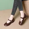 Zapatos Mary Jane estilo francés, nuevo modelo otoño 2026, piel suave, cómodos, versátiles, retro, de corte bajo, zapatos de piel con suela blanda para madres