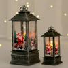 Lámpara de vela luminosa decorativa navideña regalo regalo lámpara de viento Lámpara de candelabro para ancianos muñeco de nieve luz nocturna adornos decorativos