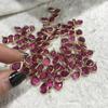 Colgante de Cristal de Tierras Raras Color Rojo Rosa Forma de Gota 7x10mm Oro de 14K que Conserva el Color Material de Accesorios de Cobre para Joyería DIY