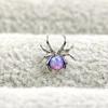 Pendientes de araña de ópalo de aleación de titanio ASTM F-136, pendientes de ópalo con rosca interna de titanio G23, pendientes con punción en la lengua