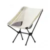 Silla lunar de respaldo alto para exteriores transfronteriza, silla de pesca ligera y portátil, silla espacial transpirable para acampar y descansos para comer, silla plegable