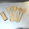 Conjunto de Utensílios de Cozinha Atacado de Fábrica para Cozinhar, Fritar e Saltear, Colher de Sopa de Bambu Doméstica, Escumadeira, Espátula Antiaderente