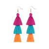Pendientes de Borlas Europeos y Americanos de Estilo Étnico Transfronterizos Amazon, Pendientes de Botón de Semillas Únicos Hechos a Mano de Alta Gama, Accesorios para Mujer de Nicho